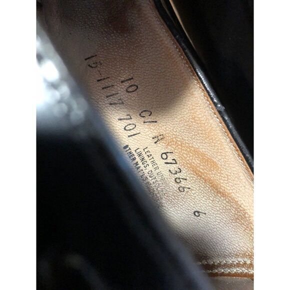 Johnston & Murphy Heritage Mens 10 Brown Leather Loafers Shoes Tassle VTG 67366 main image 6